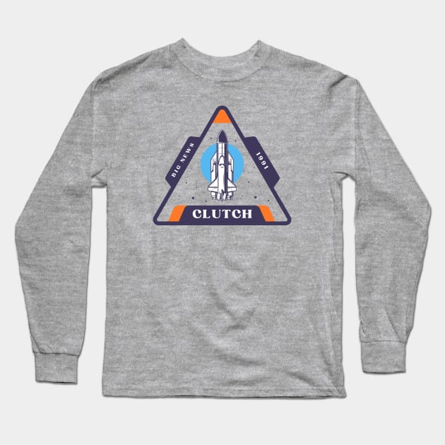 Clutch - Big News 1991 // Design Rocket in Album Fan Art Style Vintage Long Sleeve T-Shirt by Liamlefr